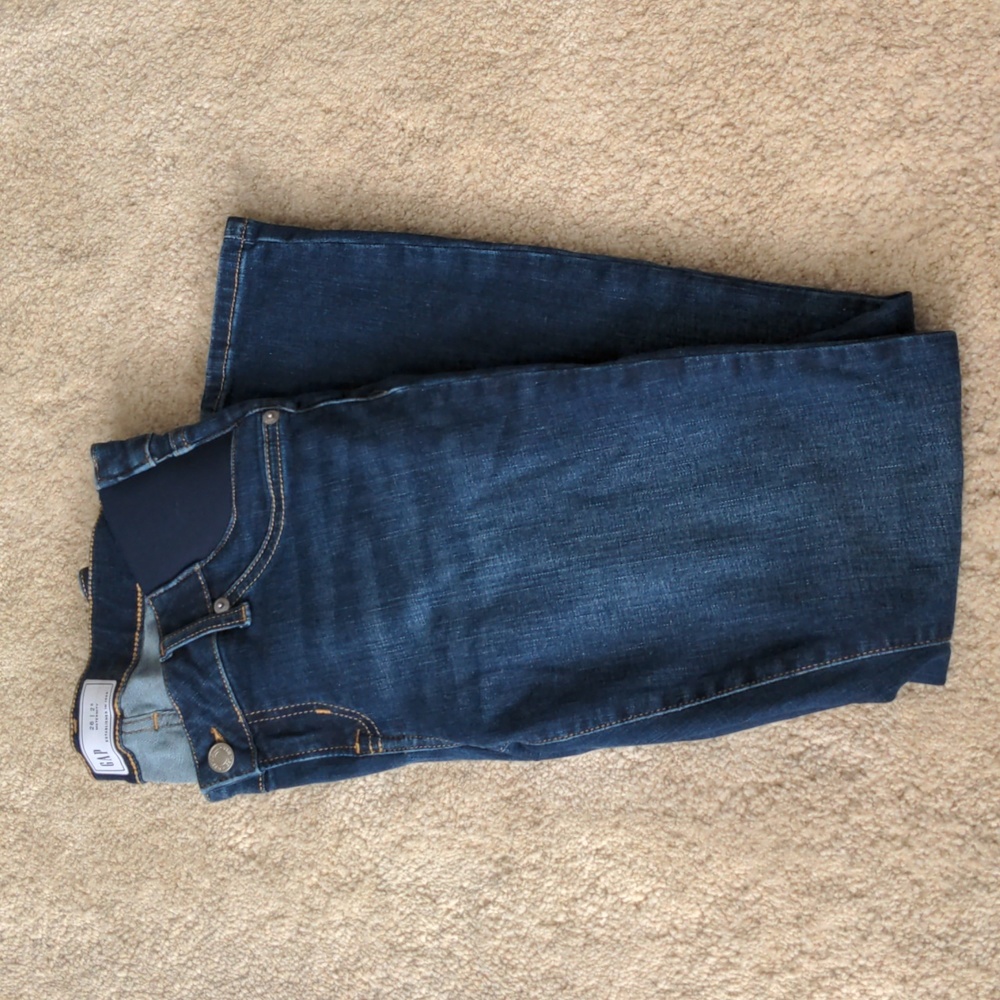 Gap Maternity inset panel skinny jeans